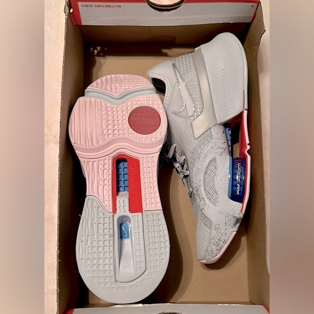 Air Zoom SuperRep 3 Sneaker in Pure Platinum, Metallic Silver, & Cool Grey